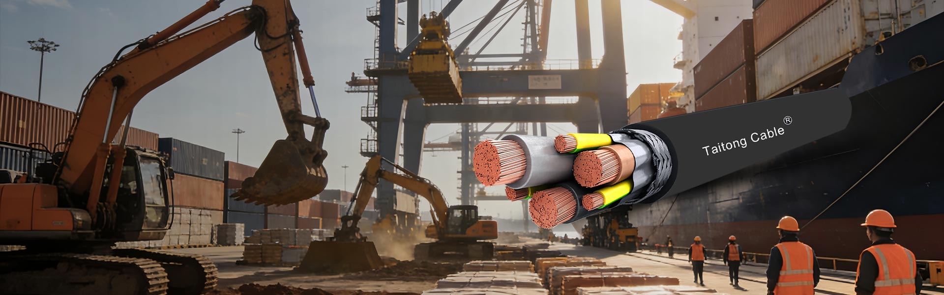 石炭採掘用の特殊ケーブル